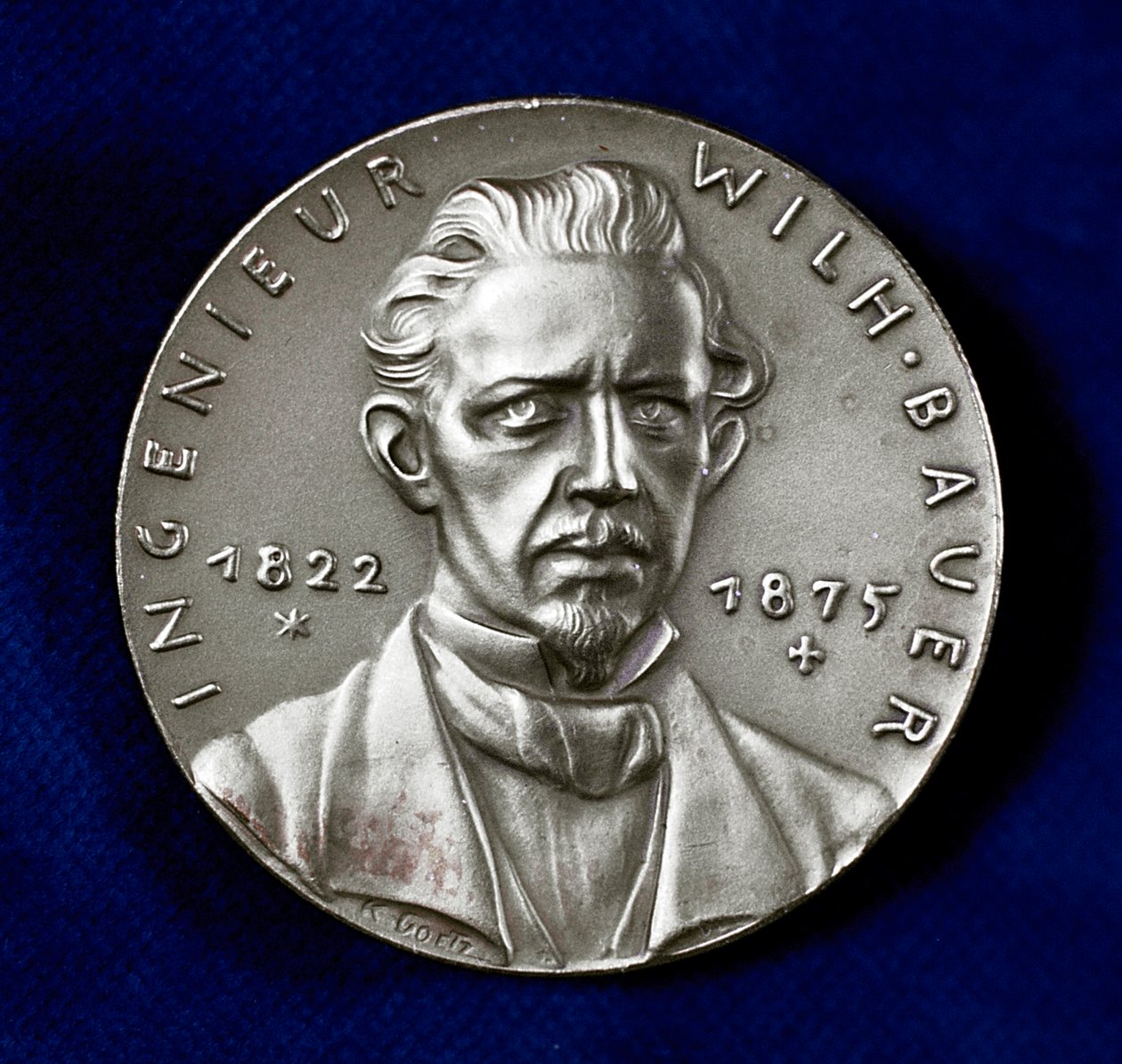 Wilhelm Bauer 1822-1875, német feltaláló és a tengeralattjárók úttörője alkotó: Unbekannt