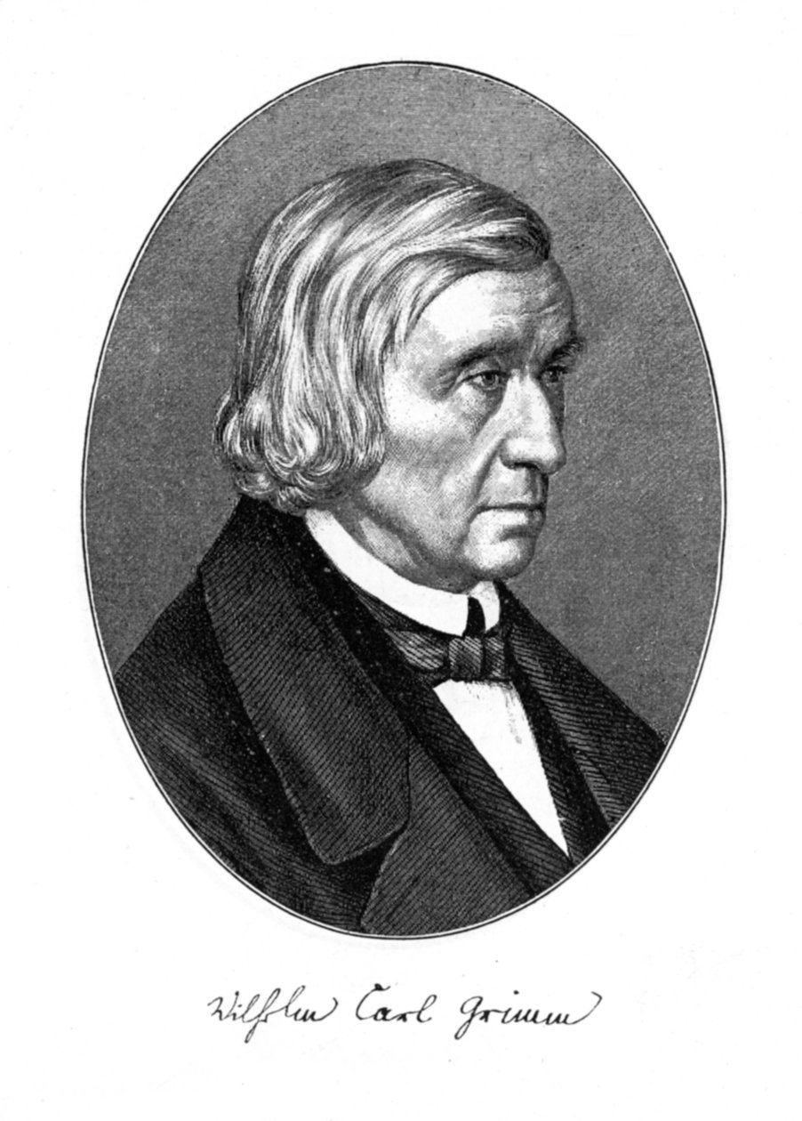 Wilhelm Carl Grimm német író, 1887 alkotó: Unbekannt