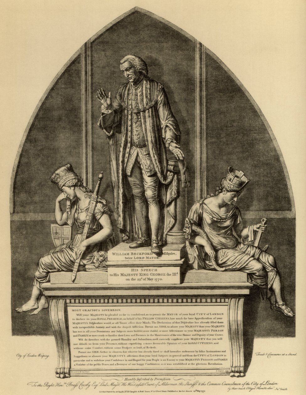 William Beckford és III. György királyhoz intézett beszéde, 1770 1886 alkotó: Unbekannt