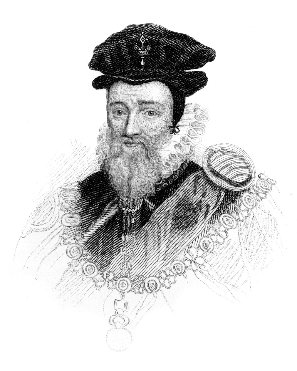 William Cecil, Burghley 1. báró, 1850 alkotó: Unbekannt