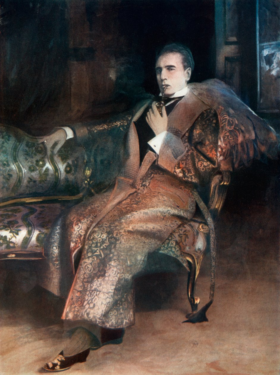 William Gillette a Sherlock Holmesban, 1902 alkotó: Unbekannt