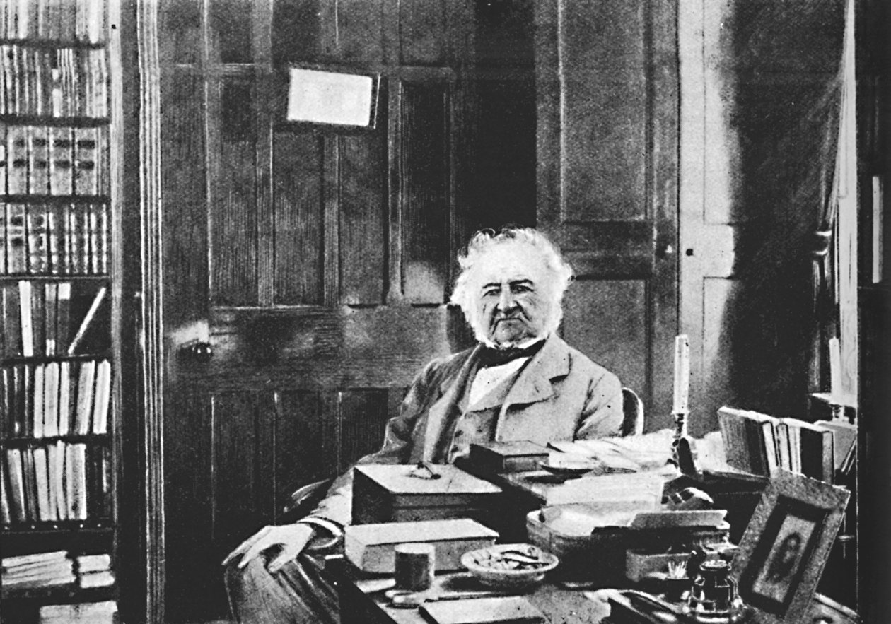 William Gladstone – A nagy öreg, aki a dolgozóasztalánál ül, 1925 alkotó: Unbekannt