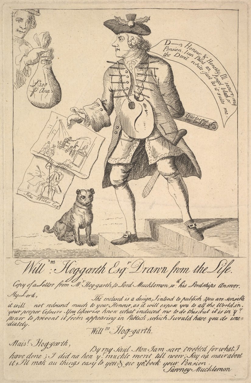 William Hog-garth Esq. Az életből merítve, 1763. alkotó: Unbekannt