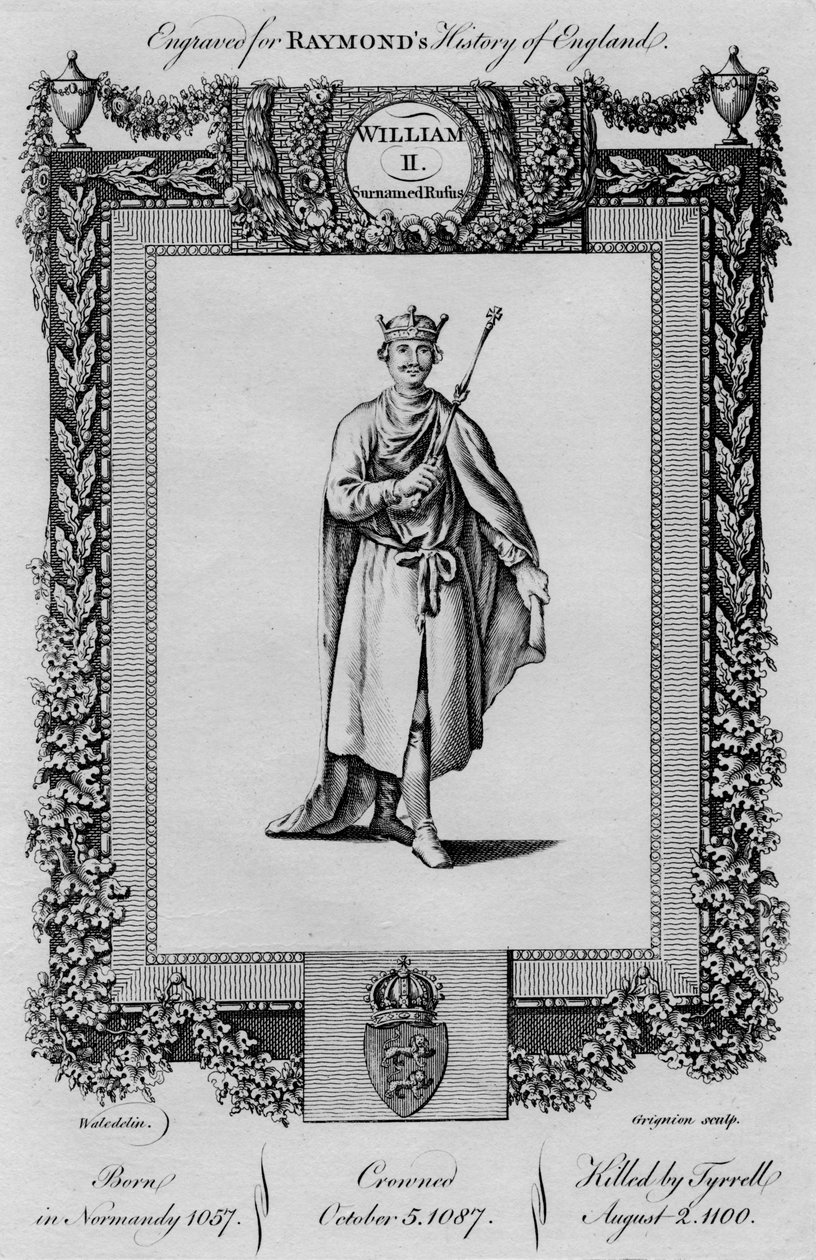 Vilmos II. Vezetéknevén Rufus, 1787 alkotó: Unbekannt