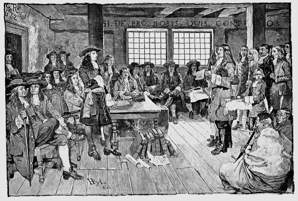 William Penn 1644-1718 angol kvéker és gyarmatosító, Pennsylvania alapítója, 1682 alkotó: Unbekannt