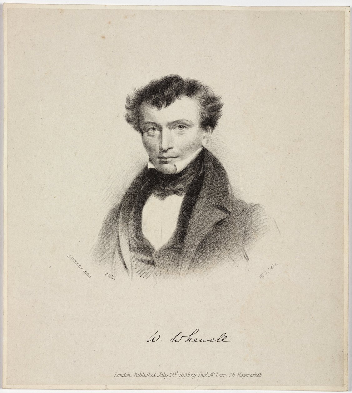 William Whewell, angol polihisztor, 1820-as évek alkotó: Unbekannt