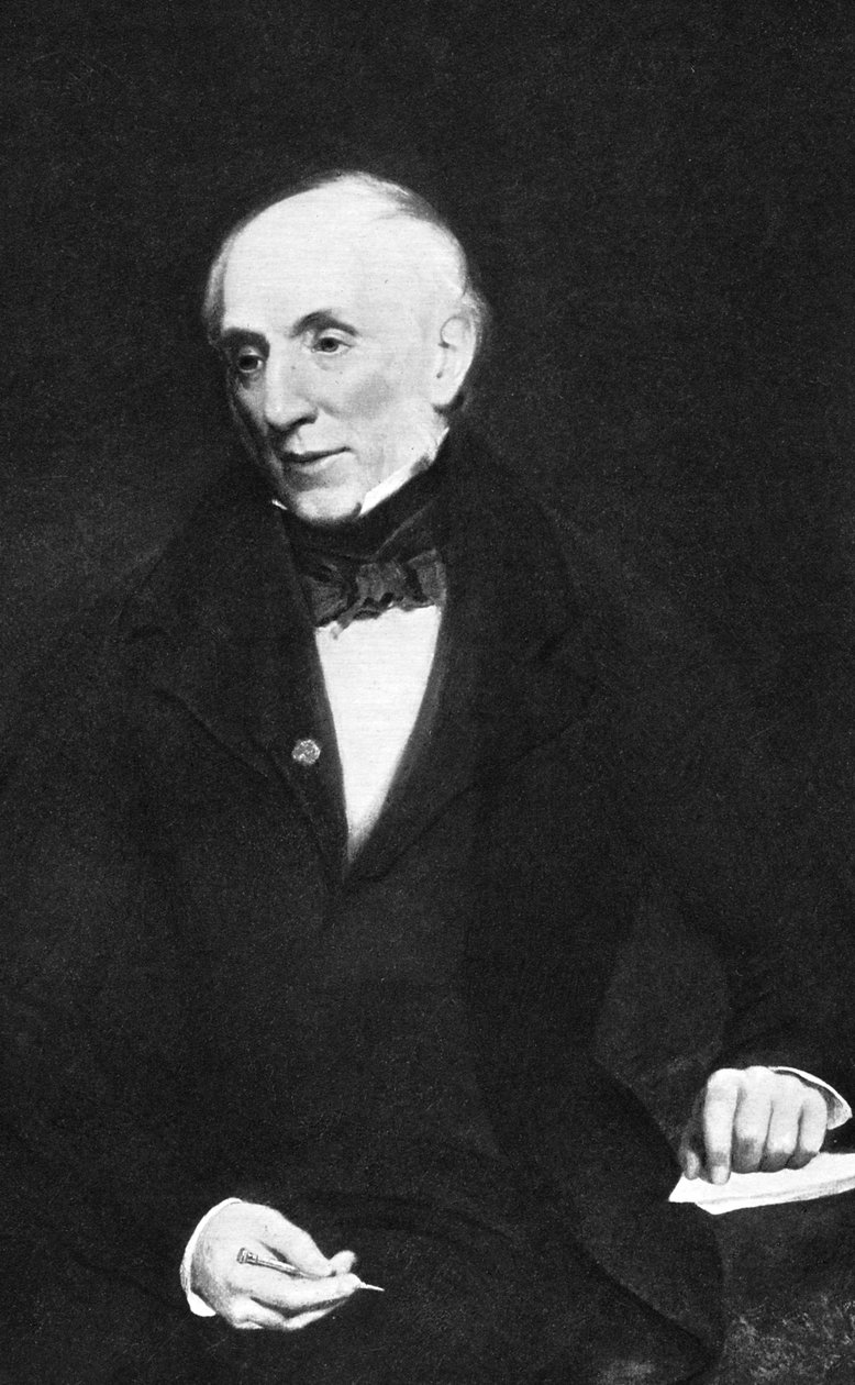 William Wordsworth angol romantikus költő, 1850. alkotó: Unbekannt