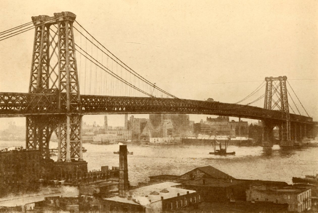Williamsburg Suspension Bridge, New York, 1930. alkotó: Unbekannt