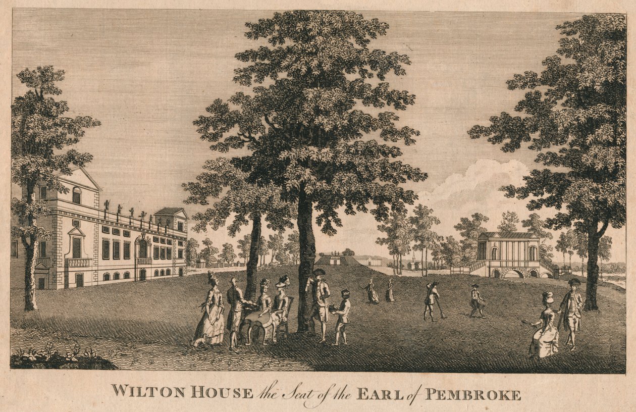 Wilton House, Pembroke grófjának székhelye, 1779. alkotó: Unbekannt