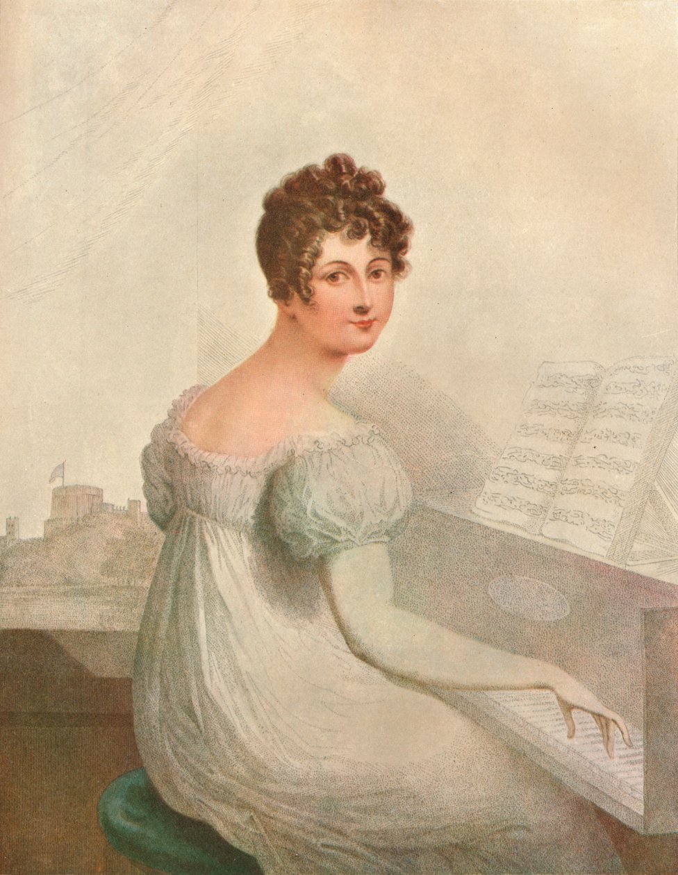 Windsori kastély, 1821. Georgina Quentin IV. György király szeretője 1762-1830, 1911 alkotó: Unbekannt