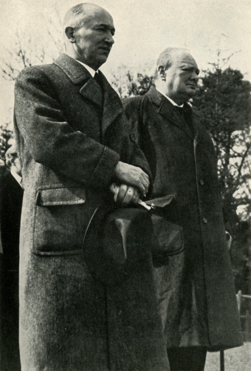 Winston Churchill és Benes elnök, 1940-es évek, 1947. alkotó: Unbekannt