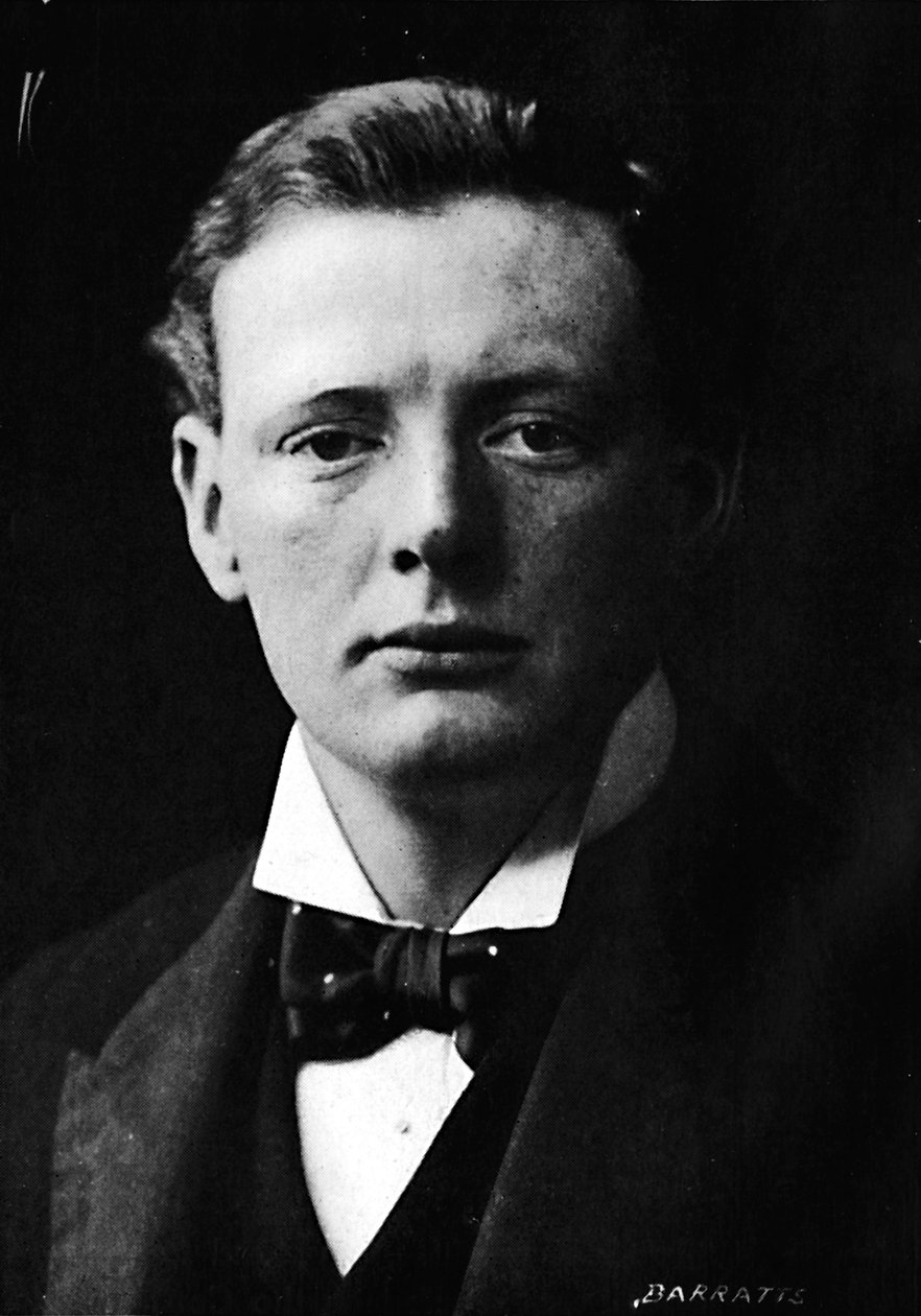Winston Churchill akkoriban, amikor először bekerült a parlamentbe, 1901, 1945 alkotó: Unbekannt