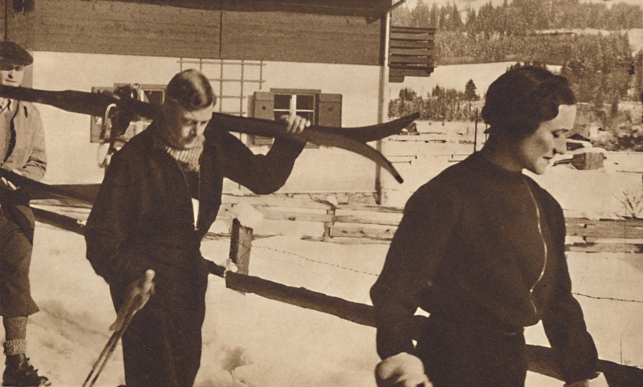 Téli sport, Ausztria, 1935, 1937 alkotó: Unbekannt