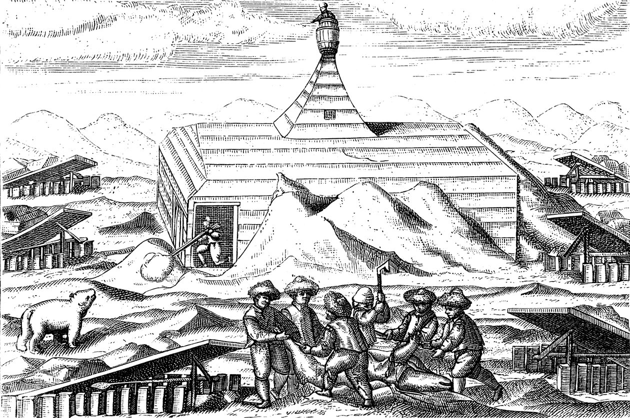 Willem Barents északi-sarkvidéki expedíció téli negyedei, 1596-1597 alkotó: Unbekannt