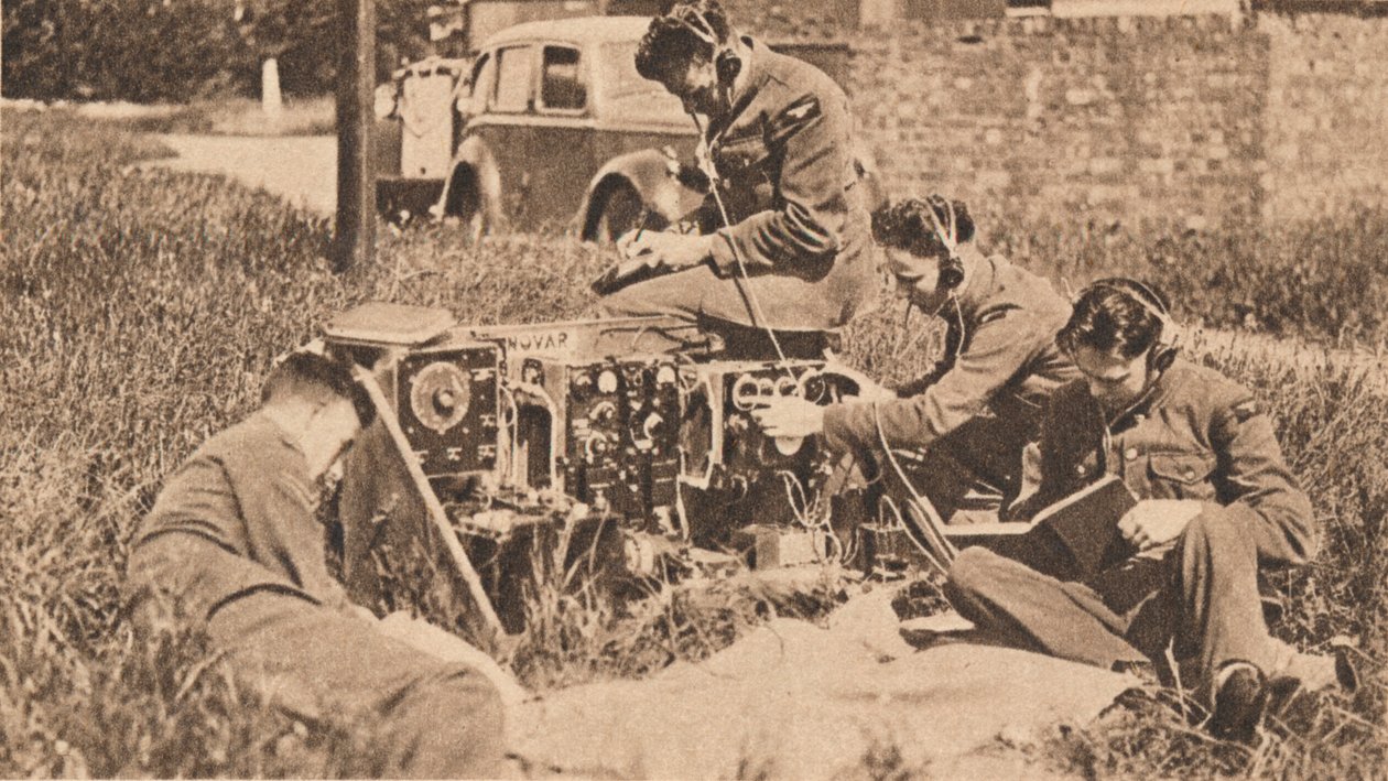 Vezeték nélküli kezelő a oktatógép legújabb típusában, 1940 alkotó: Unbekannt