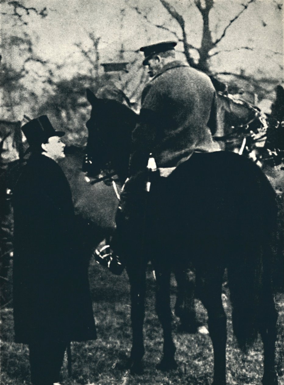 V. György királlyal a katonai gyakorlatokon, 1913, 1945. alkotó: Unbekannt