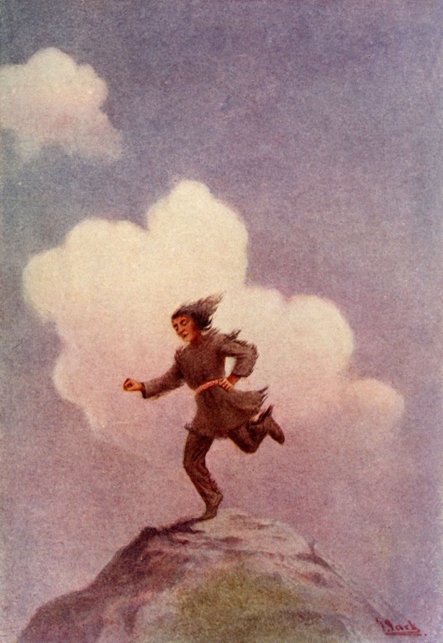 Egy nagy lépéssel elérte a távoli földnyelvet”, 1914. alkotó: Unbekannt