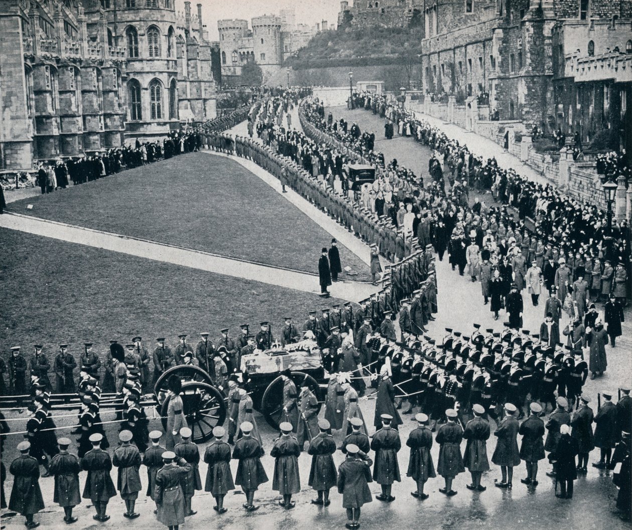 A történelmi windsori kastély falain belül, 1936 alkotó: Unbekannt