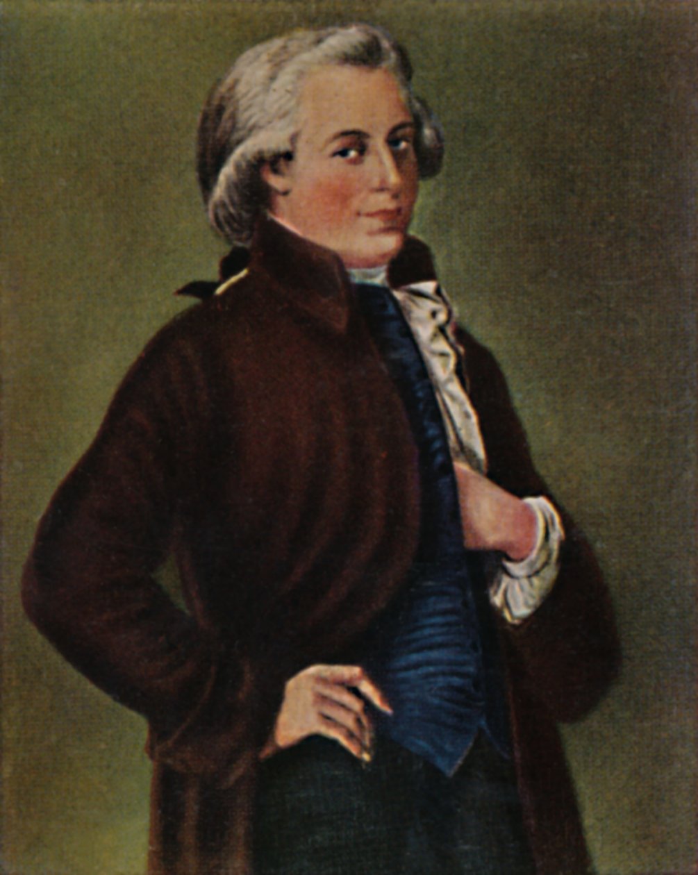 Wolfgang Amadeus Mozart 1756-1791. - Tischbein festménye, 1934. alkotó: Unbekannt