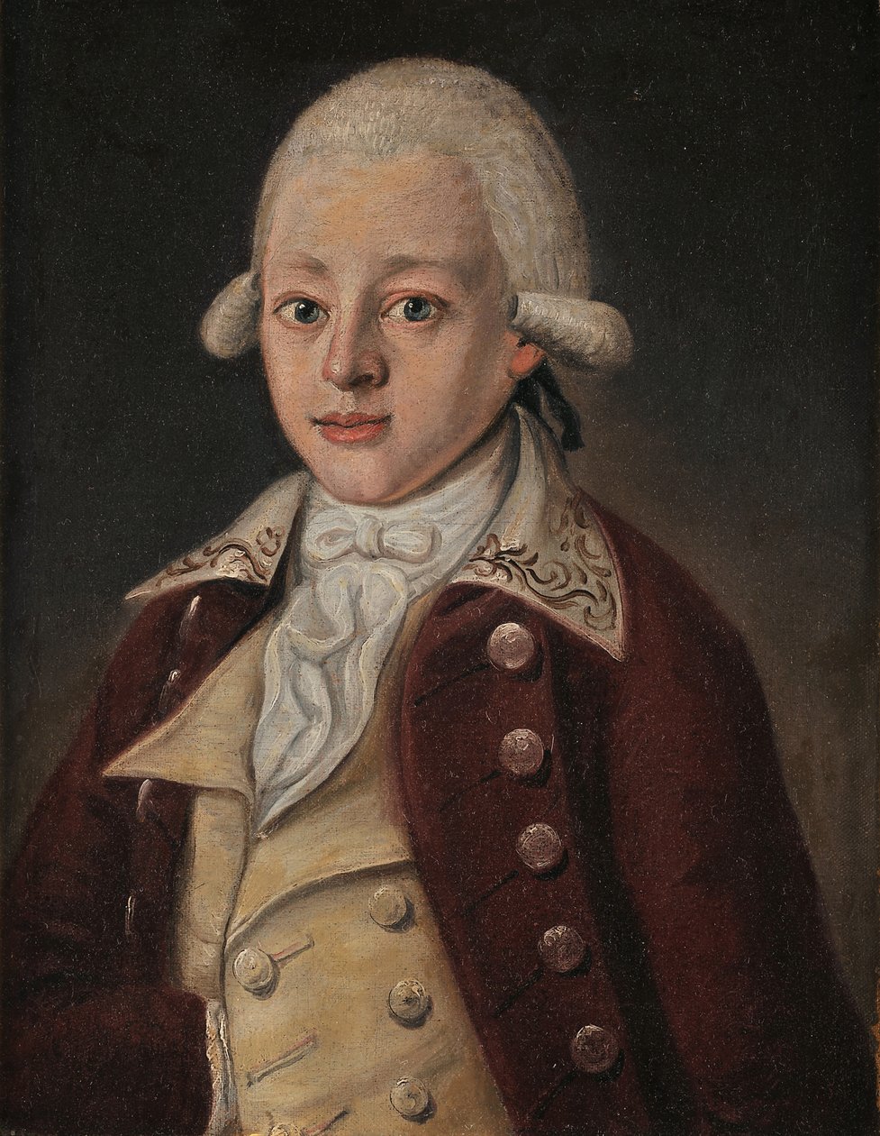 Wolfgang Amadeus Mozart 1756-1791, kb. 1770 alkotó: Unbekannt