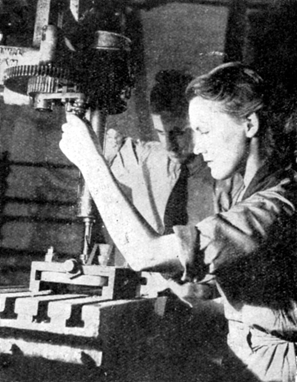 Nő fegyverkezési munkás, második világháború, 1940 alkotó: Unbekannt