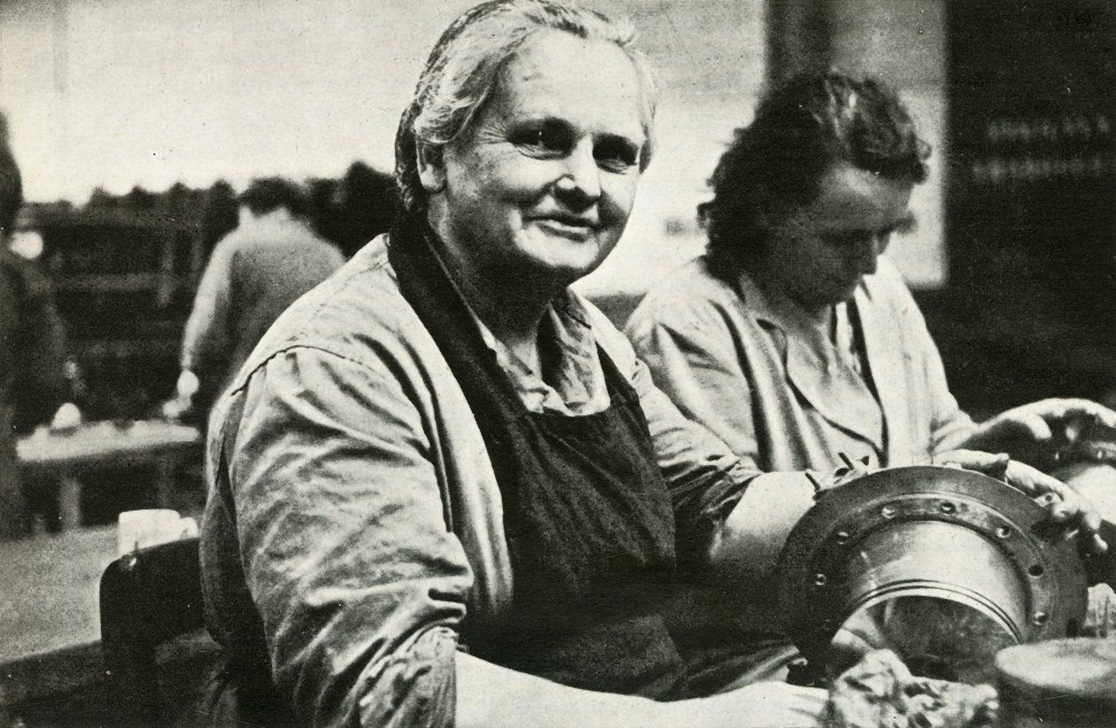 Női repülőgép-karbantartó és -javító munkások, Dél-Wales, II. világháború, c1939-c1944, 1946. alkotó: Unbekannt