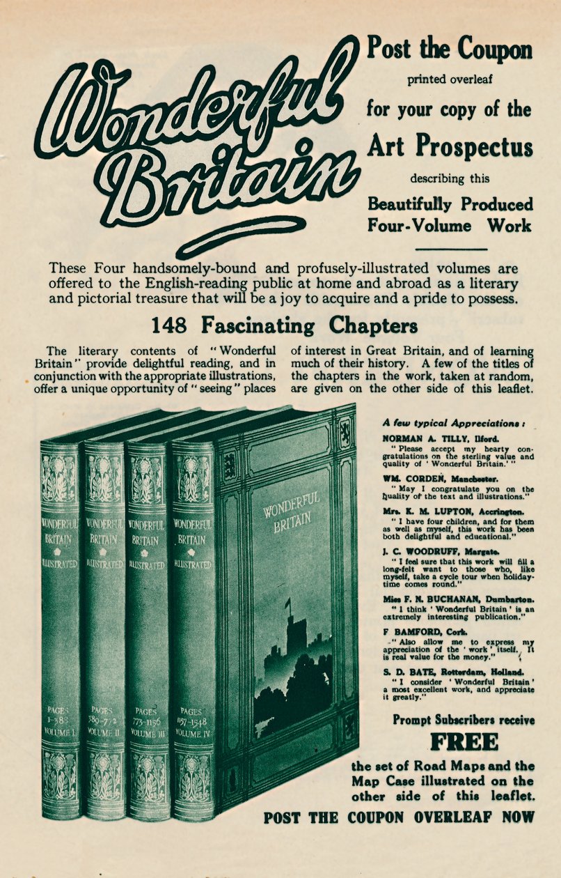 Csodálatos brit könyvreklám, 1935 alkotó: Unbekannt