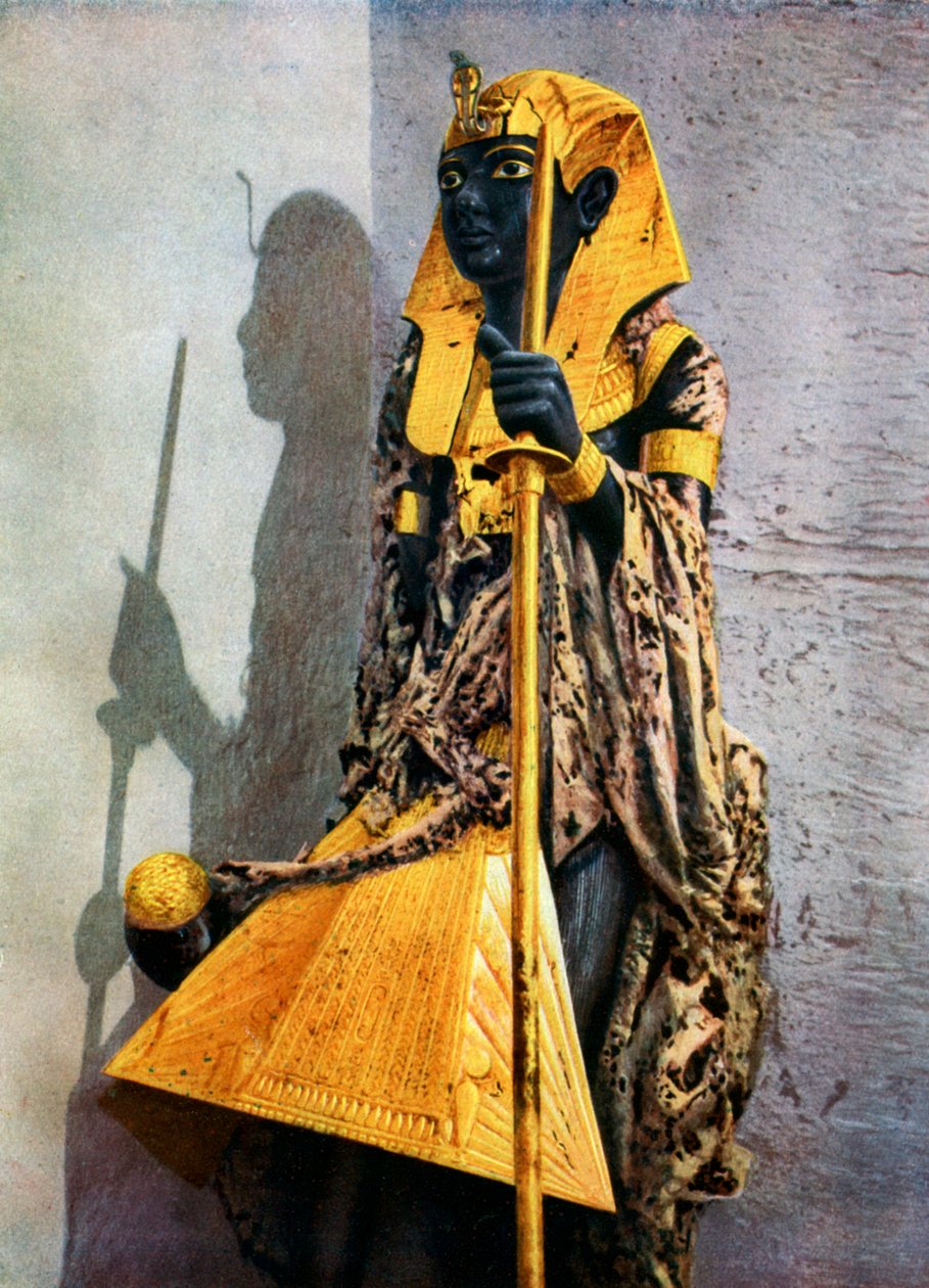 Tutanhamon fából készült szobra, Egyiptom, 1933-1934 alkotó: Unbekannt
