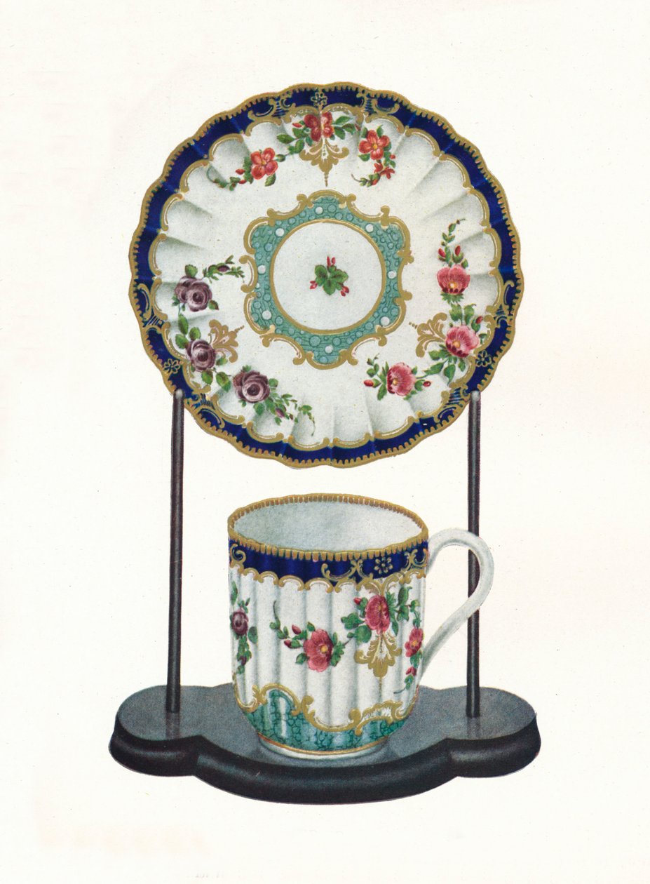 Worcester csésze és csészealj, c1770 alkotó: Unbekannt