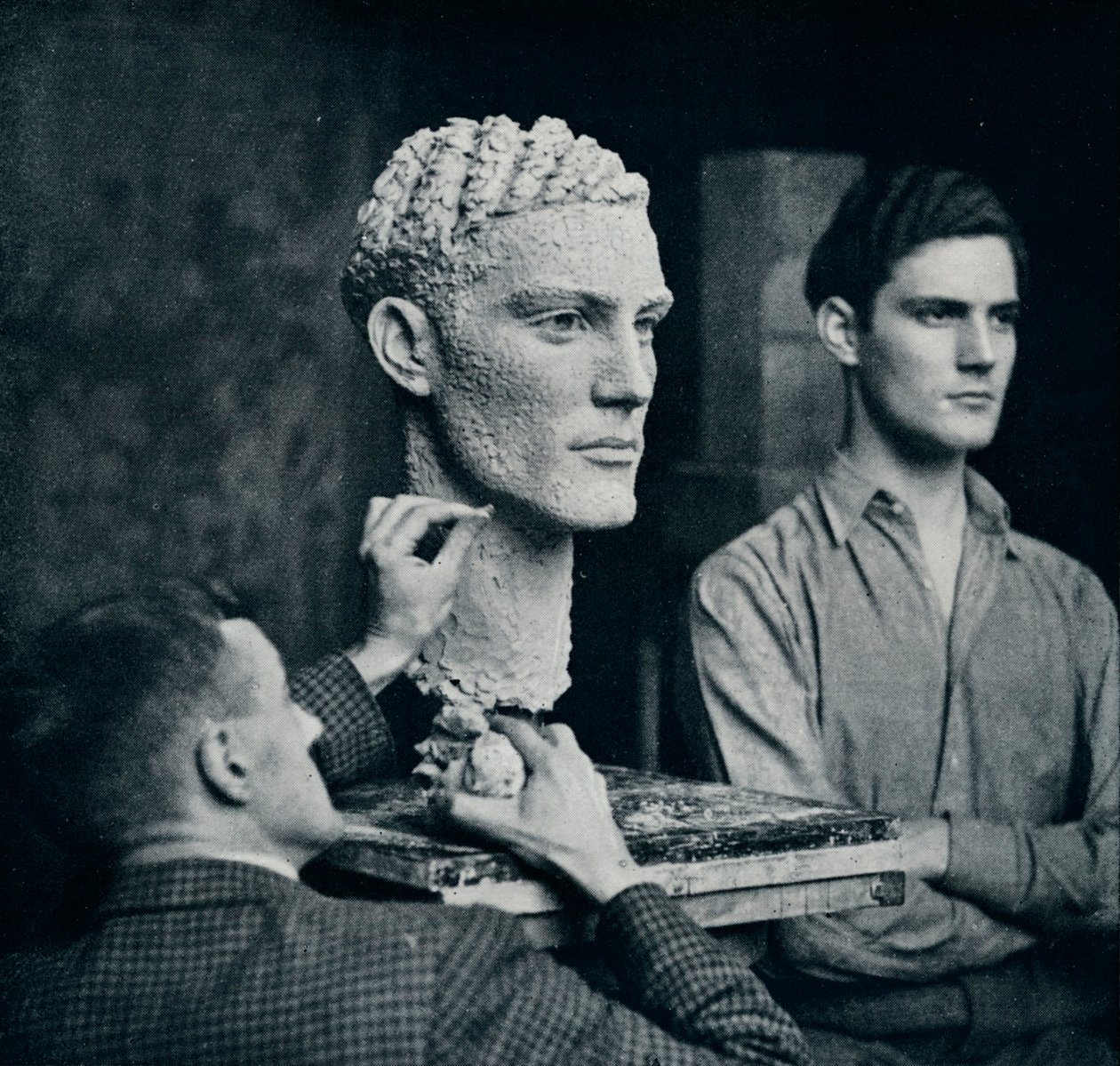 Duncan Guthrie úr portréján dolgozik, 1935 alkotó: Unbekannt