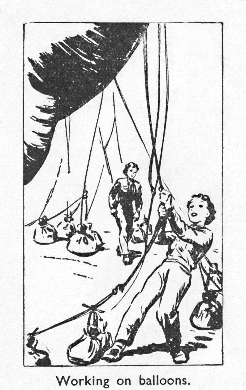 Munka léggömbökön, 1940 alkotó: Unbekannt