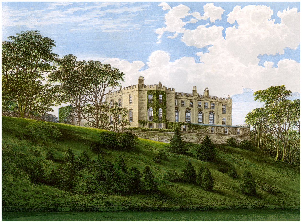 Workington Hall, Cumberland, a Curwen család otthona, 1880 alkotó: Unbekannt