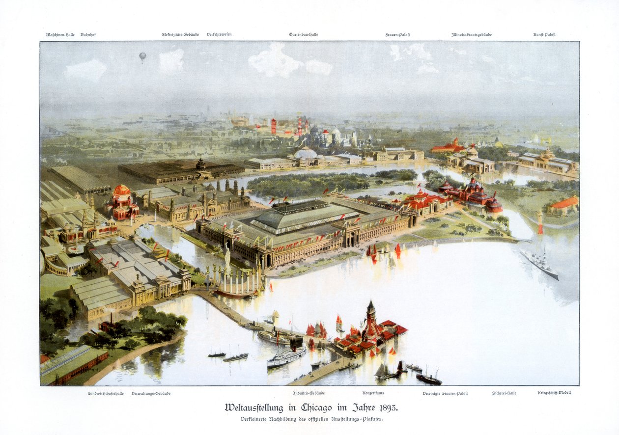 1893-as kolumbiai világkiállítás, chicagói világkiállítás, 1900 alkotó: Unbekannt