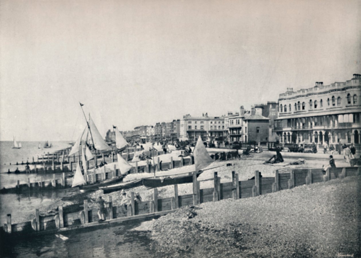 Worthing – Általános nézet a frontról, 1895 alkotó: Unbekannt