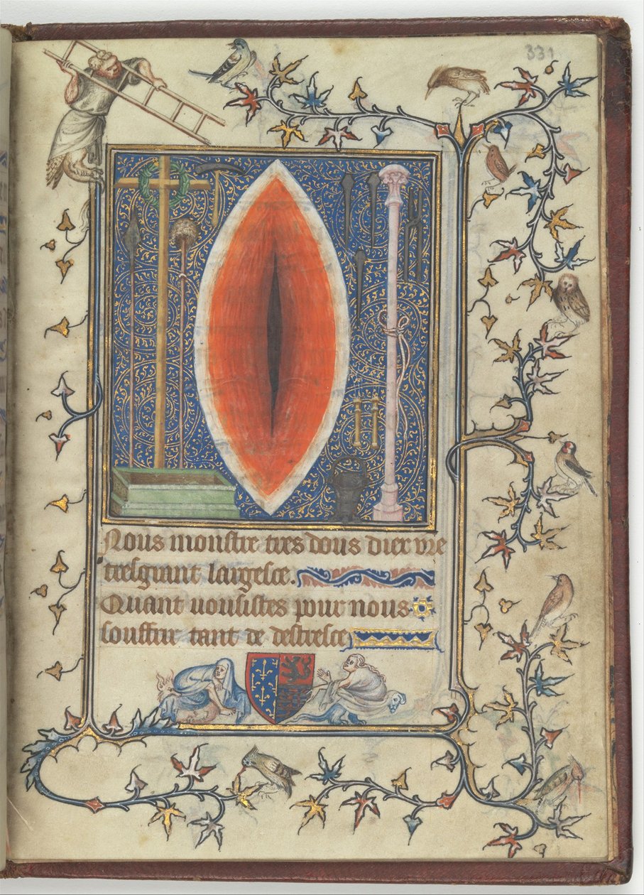 Krisztus sebe Bonne de Luxembourg Zsoltár- és imakönyvéből, 1345 körül alkotó: Unbekannt