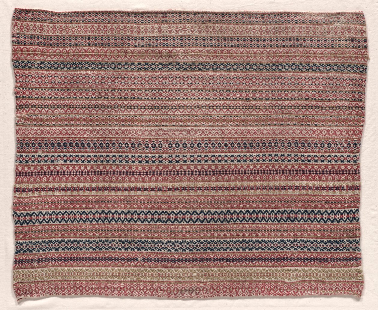 Szövött gyapjútextil, 19. század eleje. alkotó: Unbekannt