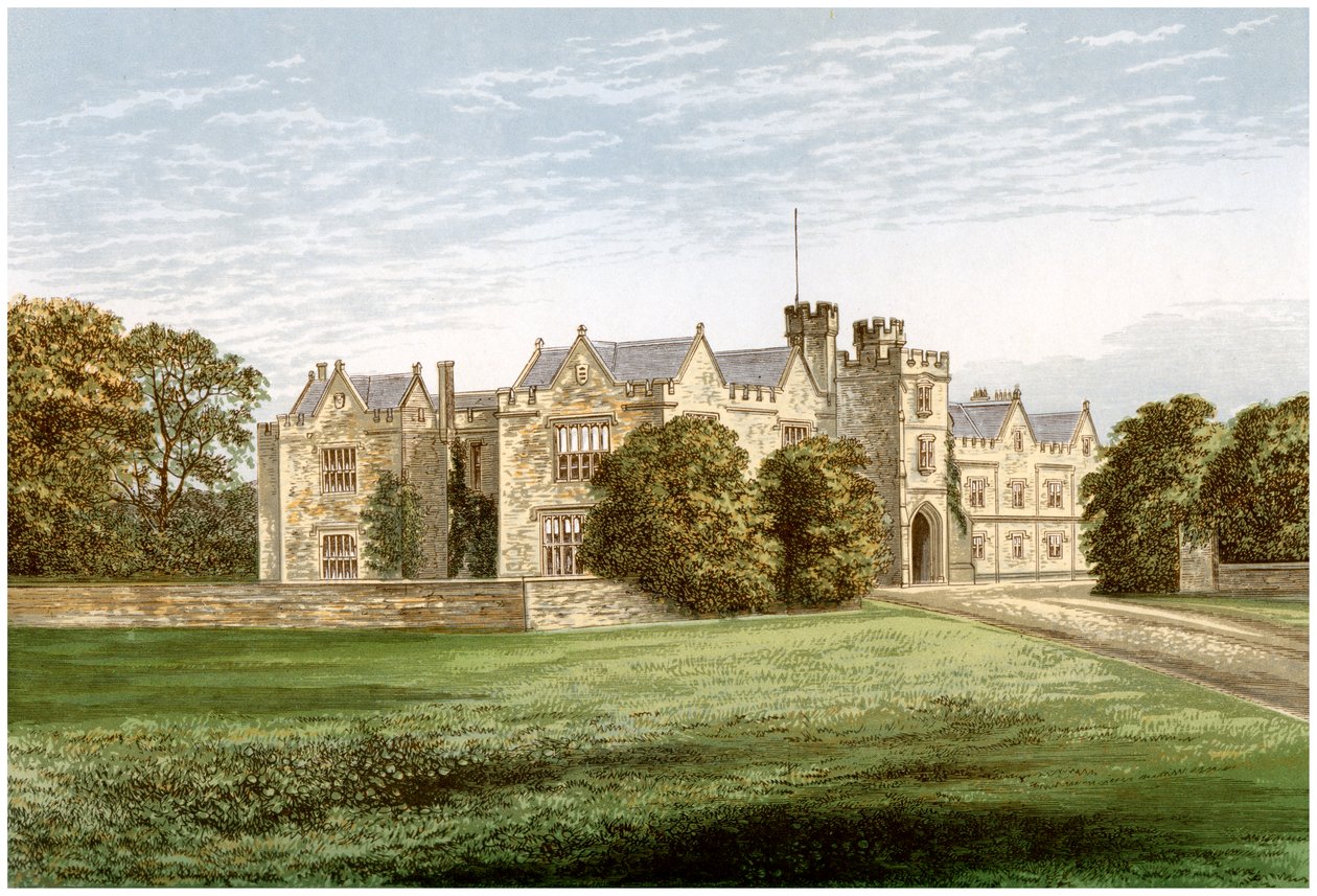 Wytham Abbey, Oxfordshire, Abingdon gróf otthona, 1880 alkotó: Unbekannt