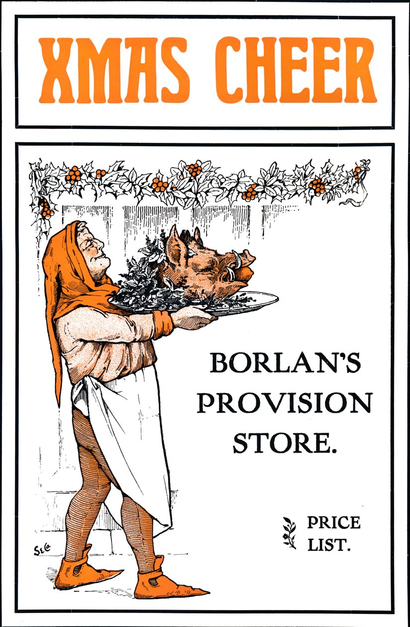 Xmas Cheer – Borlans Provision Store, 1909. alkotó: Unbekannt