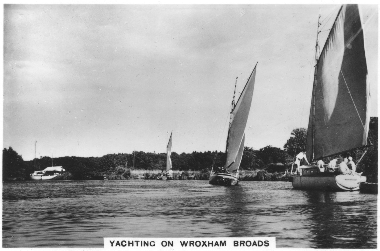 Jachtozás a Wroxham Broads-on, 1936 alkotó: Unbekannt