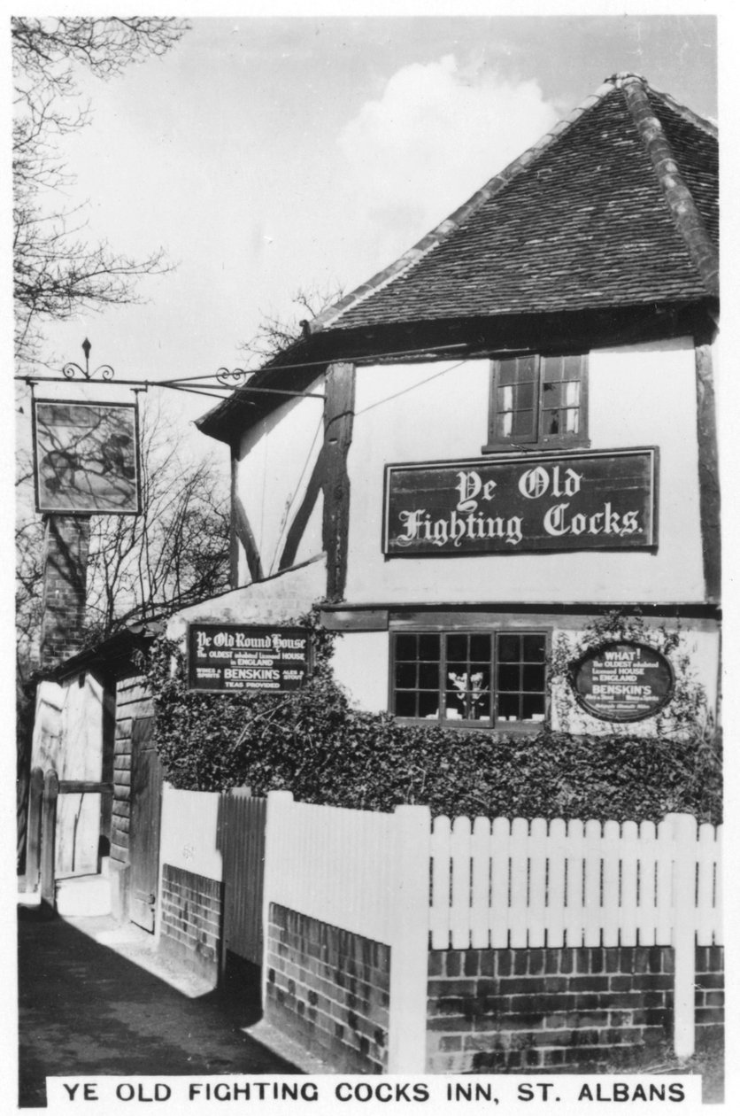 Ye Old Fighting Cocks Inn, St Albans, Hertfordshire, 1937 alkotó: Unbekannt
