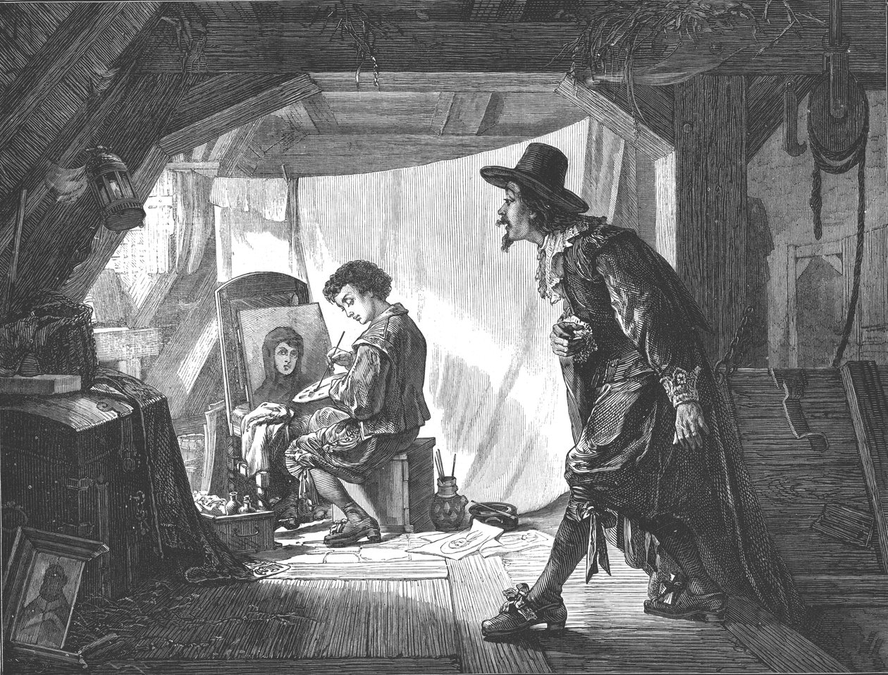 A fiatal Rubenst meglepte mestere, Van Oort, 1875. alkotó: Unbekannt