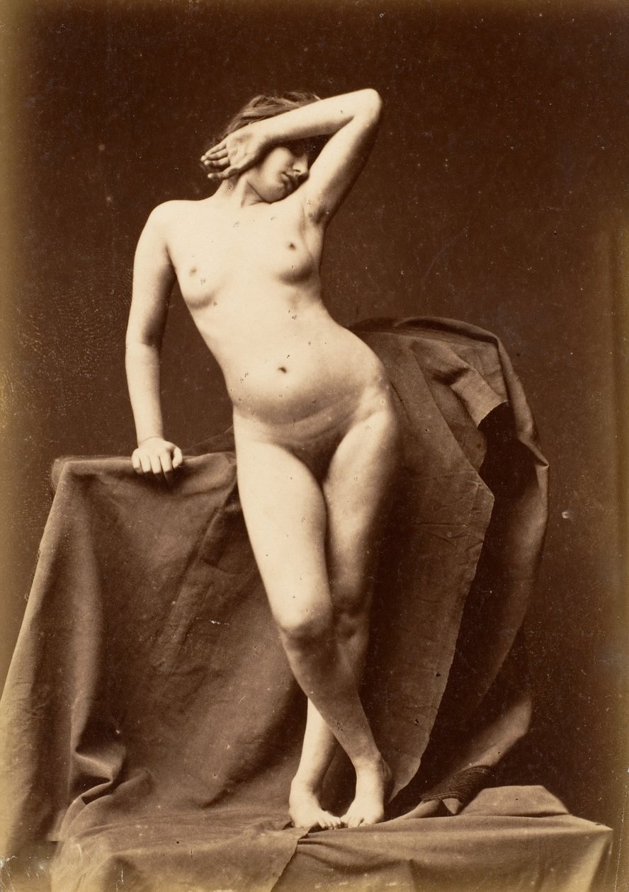 [Fiatal nő, akt, elölről, arccal], 1860-as évek. alkotó: Unbekannt