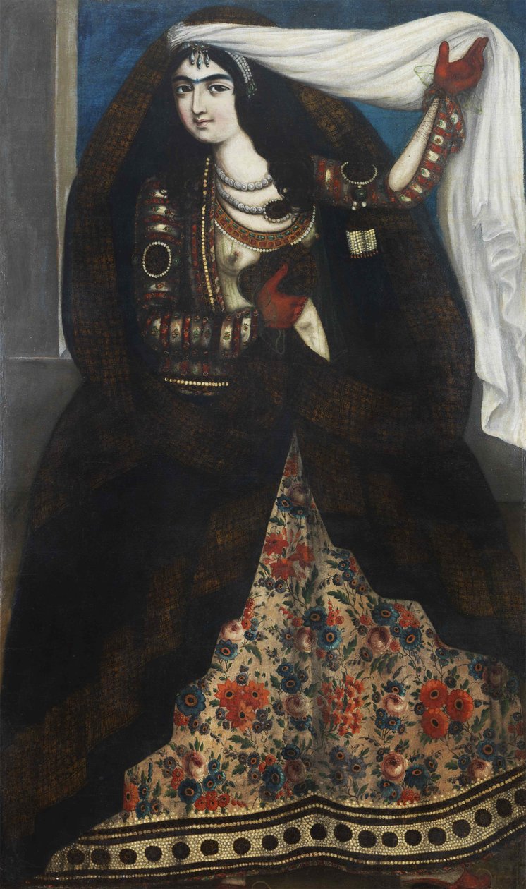 Csadort viselő fiatal nő, kb. 1844-1850. alkotó: Unbekannt