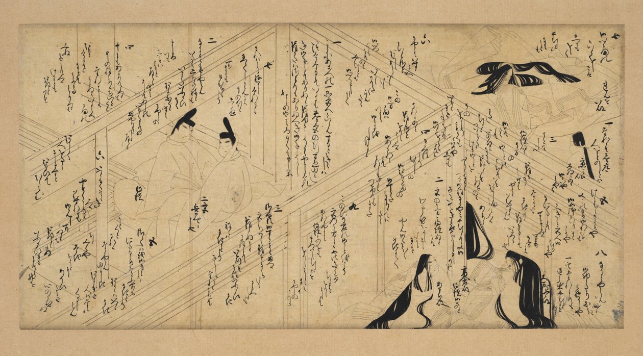 Yutokoro Story Képtekercs, 1336-92. alkotó: Unbekannt