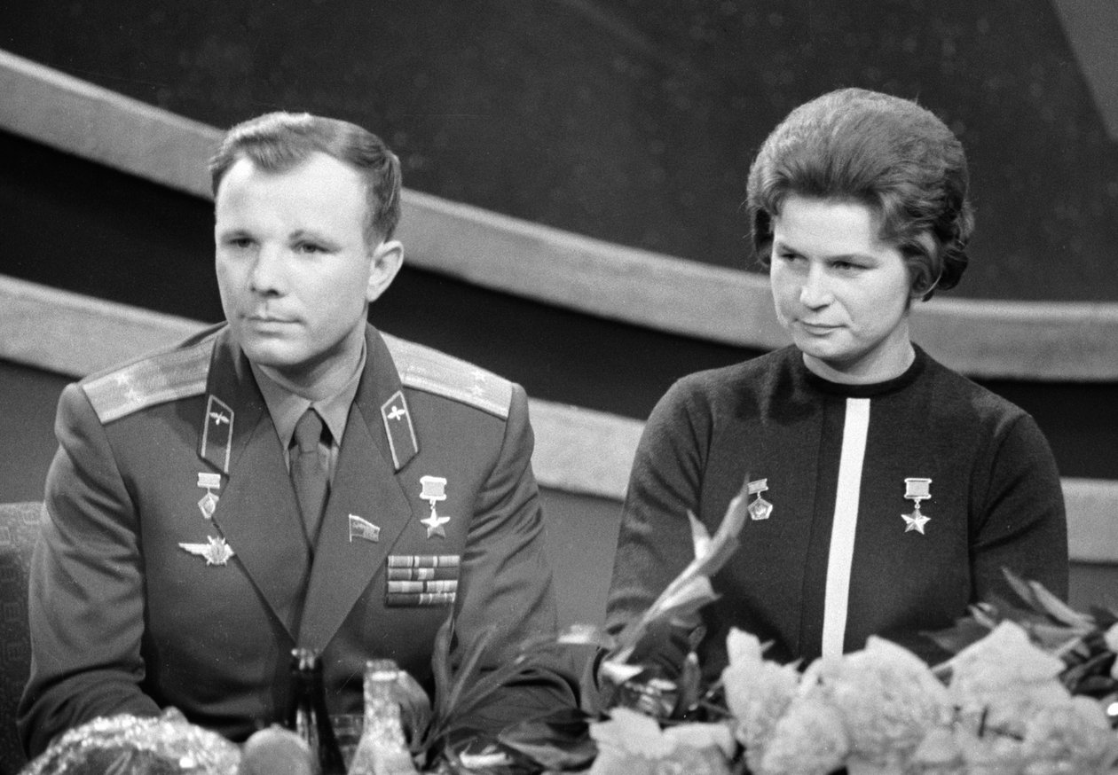 Jurij Gagarin és Valentina Tereshkova, orosz űrhajósok, 1963 alkotó: Unbekannt
