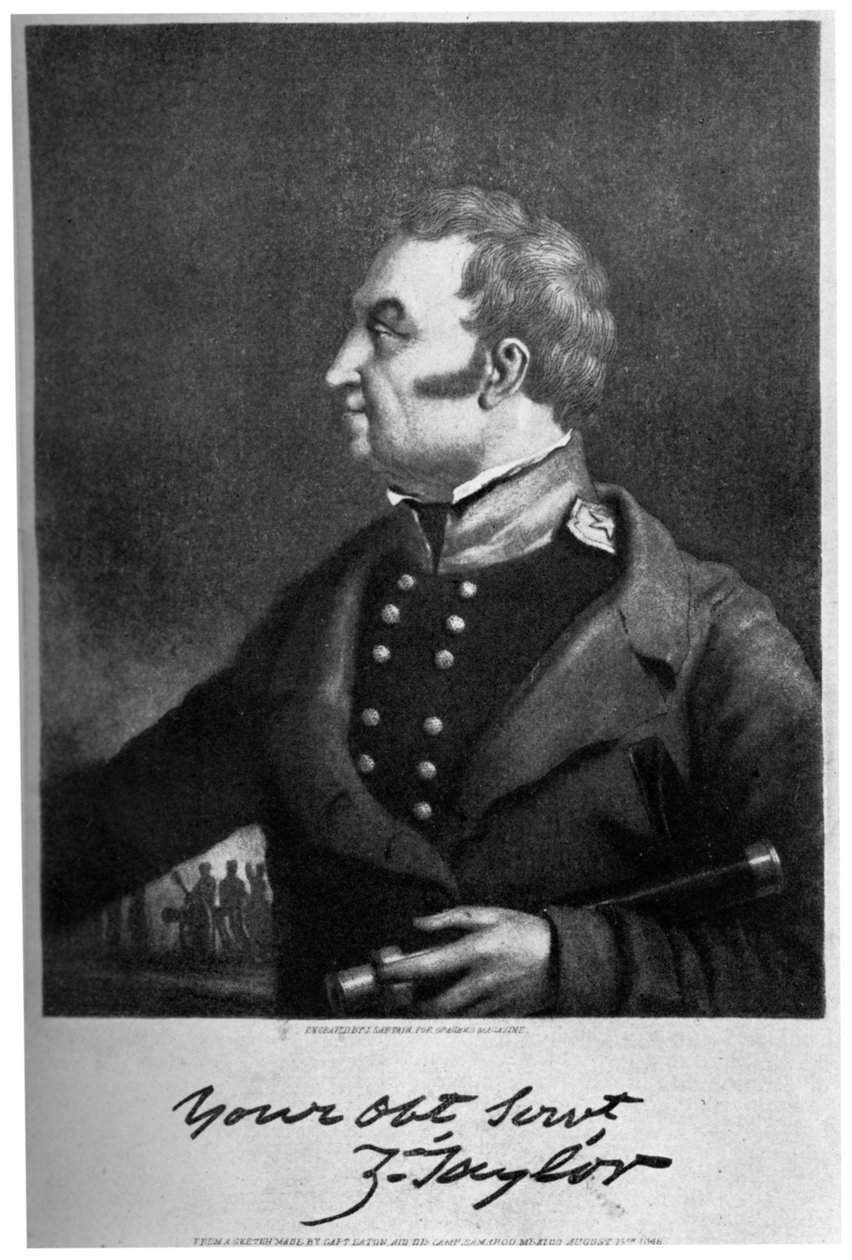 Zachary Taylor amerikai katonai vezető és politikus, 1846, 1908 alkotó: Unbekannt