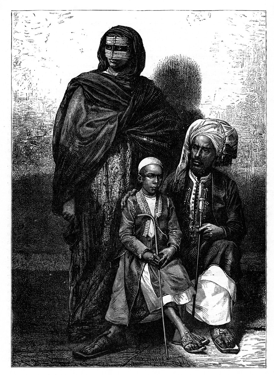 Zanzibár arab család, 1890 alkotó: Unbekannt