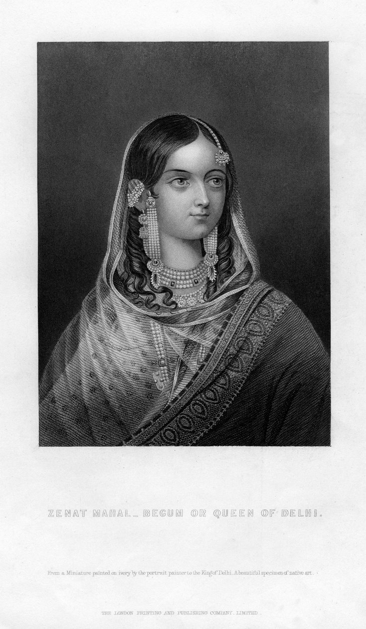 Zenat Mahal – Begum vagy Delhi királynője, 19. század alkotó: Unbekannt