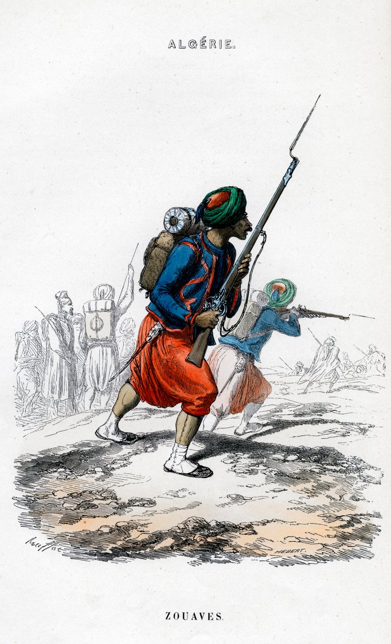 Zouaves, francia hadsereg Algériában alkotó: Unbekannt