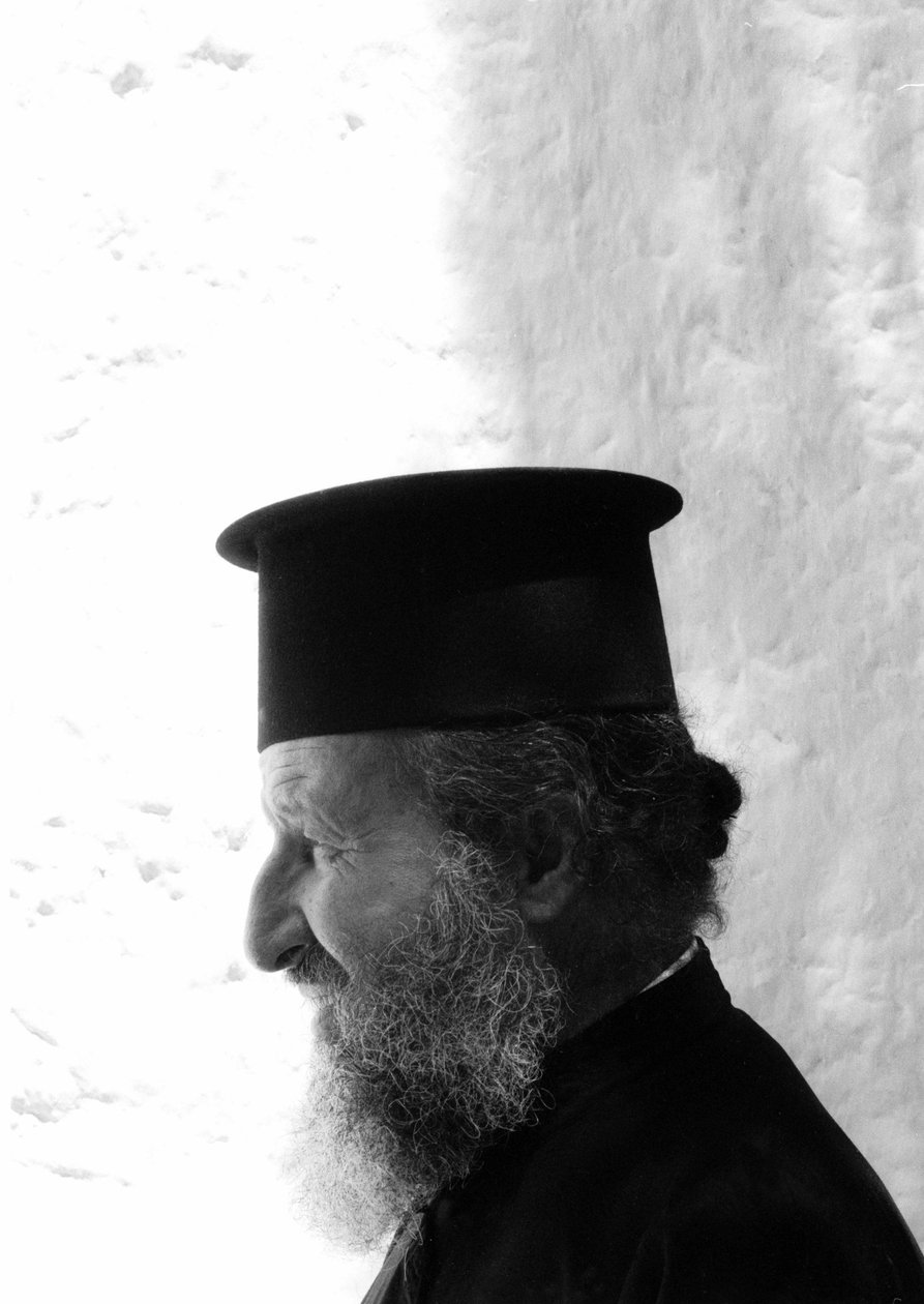 a krétai ortodox egyház papja (pápa) Kréta 1985 alkotó: Unbekannt